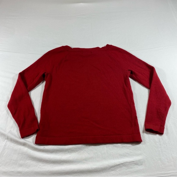 Banana Republic Merino Wool Sweater Pullover Red Wool Sweater Long Sleeve top - Picture 5 of 8